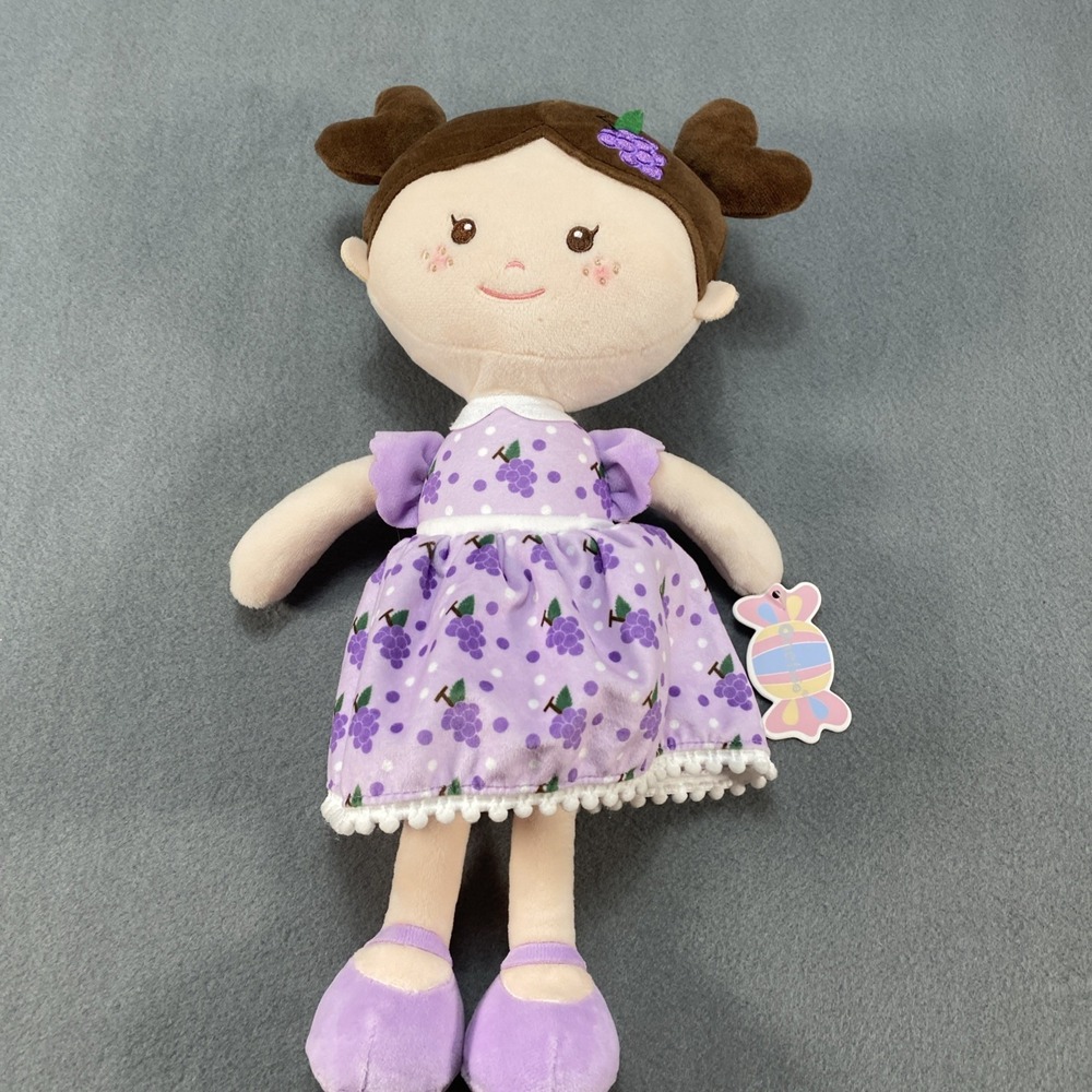 Onetoo Plush Baby Doll NWT Purple Grape Dress